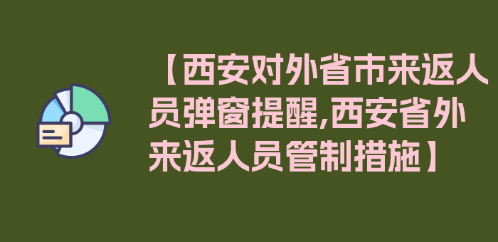 【西安对外省市来返人员弹窗提醒,西安省外来返人员管制措施】