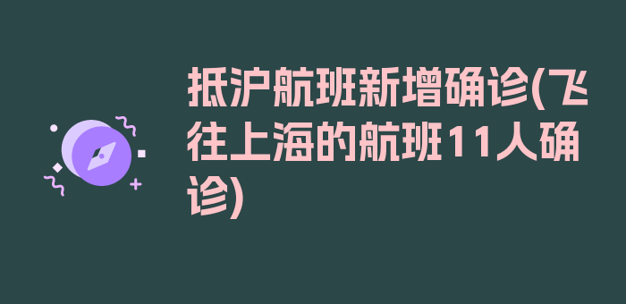 抵沪航班新增确诊(飞往上海的航班11人确诊)