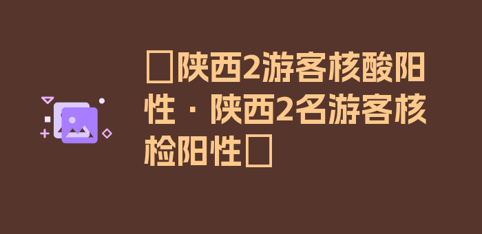 〖陕西2游客核酸阳性·陕西2名游客核检阳性〗