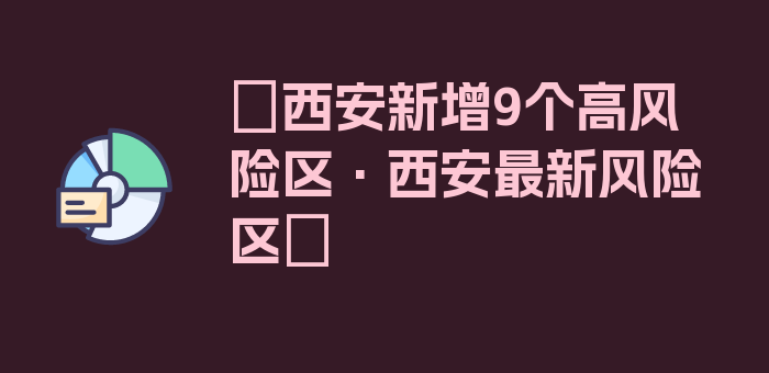 〖西安新增9个高风险区·西安最新风险区〗