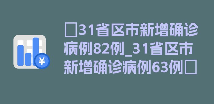 〖31省区市新增确诊病例82例_31省区市新增确诊病例63例〗