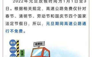 〖元旦高速免费时间2022最新通知·元旦高速路免费时间规定2020〗