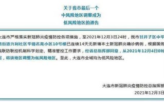 〖大连四地升级中风险地区·大连四地升级中风险地区名单〗