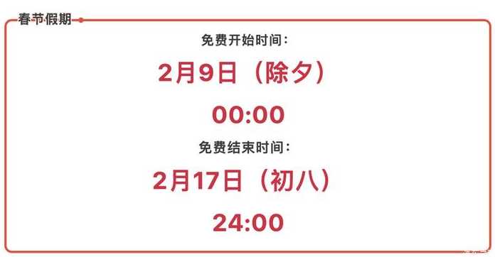 2024春节高速免费时间上,不免费时间下,要收费吗?