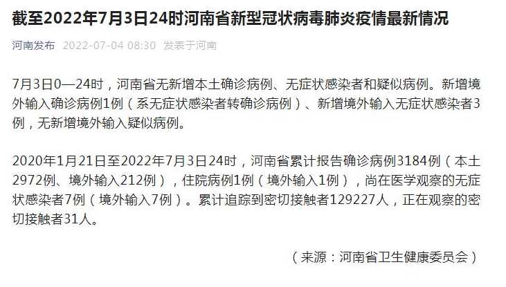 河南省疫情最新情况(河南省疫情最新情况最新消息)