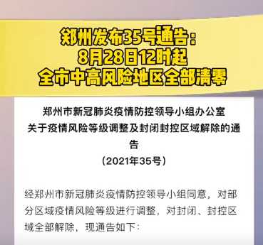 郑州疫情中高风险地区最新名单(疫情最新数据消息中高风险地区郑州)