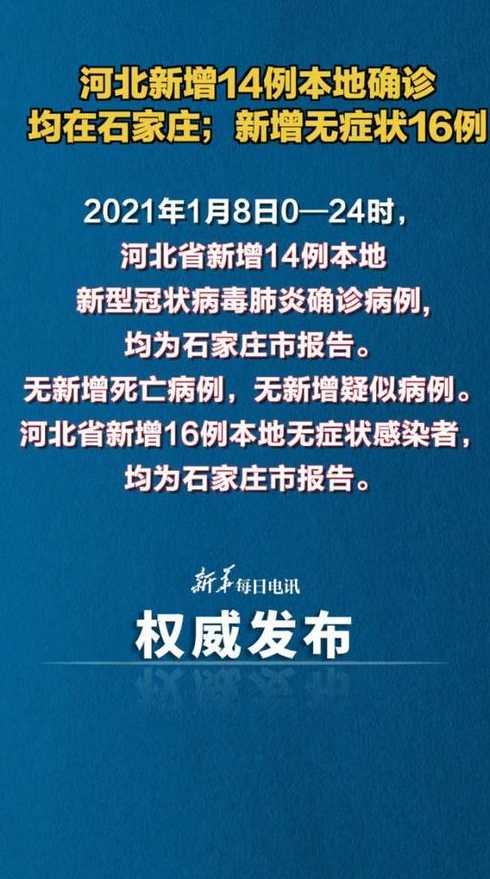 河北新增14例本土确诊和30例无症状