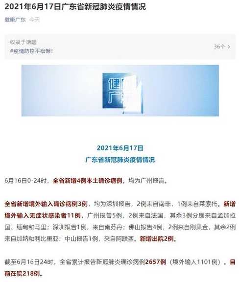 广东累计报告新冠确诊病例多少例?