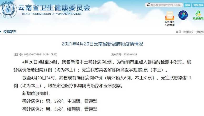 9月29日云南新增确诊病例6例(云南省2月19日新增确诊和治愈病例)_百度...