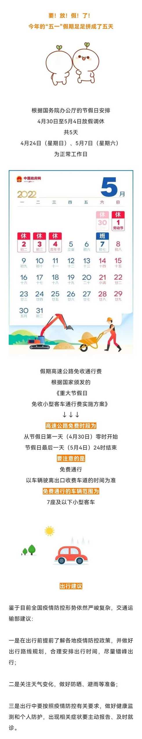 51期间高速公路免费时间?