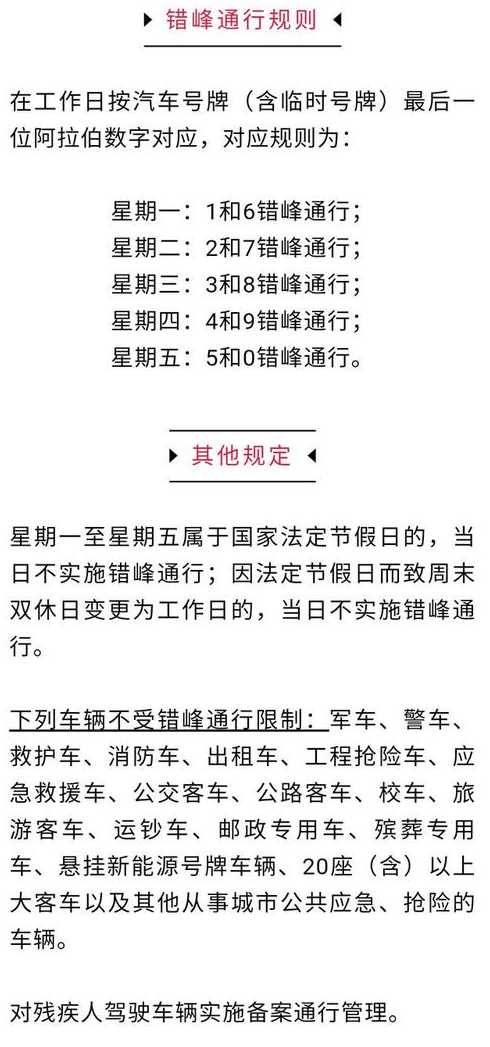 2021年3月1日起重庆实施错峰限行-限行时间路段及处罚标准