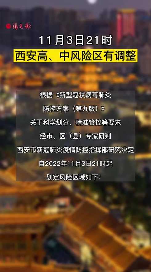 11月3日21时起西安降低5个高风险和12个中风险区