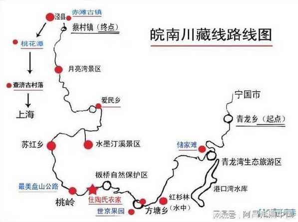 318国道经过安徽哪里,安徽自驾四川旅游路线