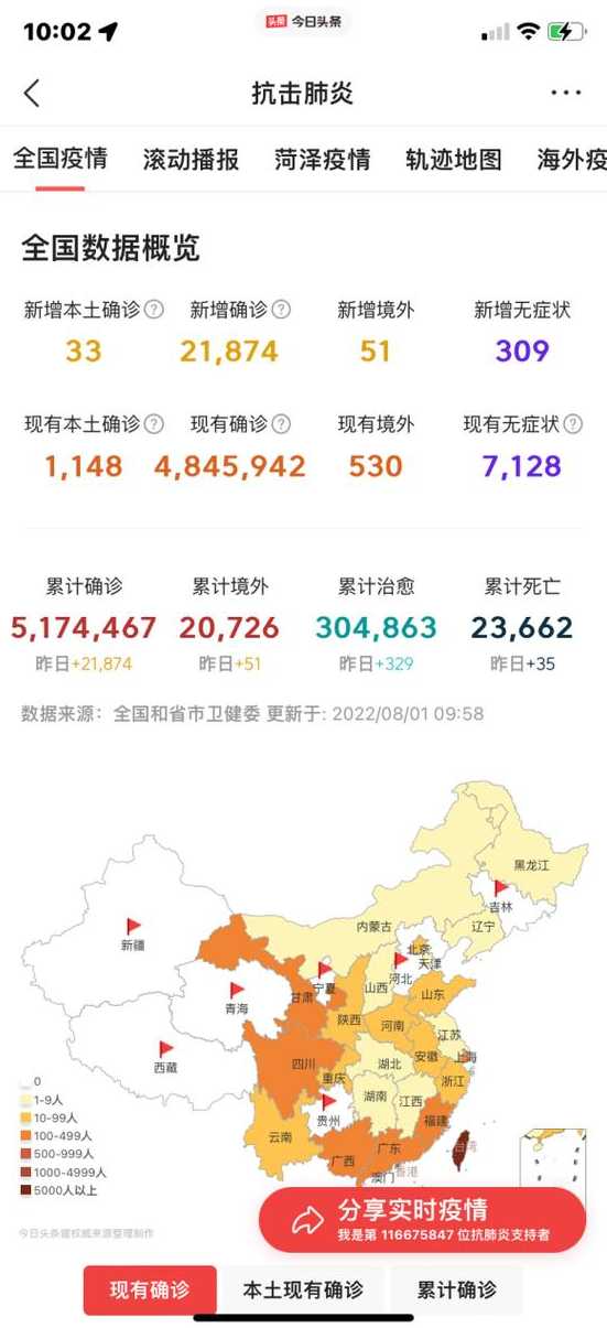 31省区市新增33例确诊